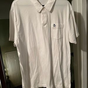 Men’s Penguin white polo shirt size xxl